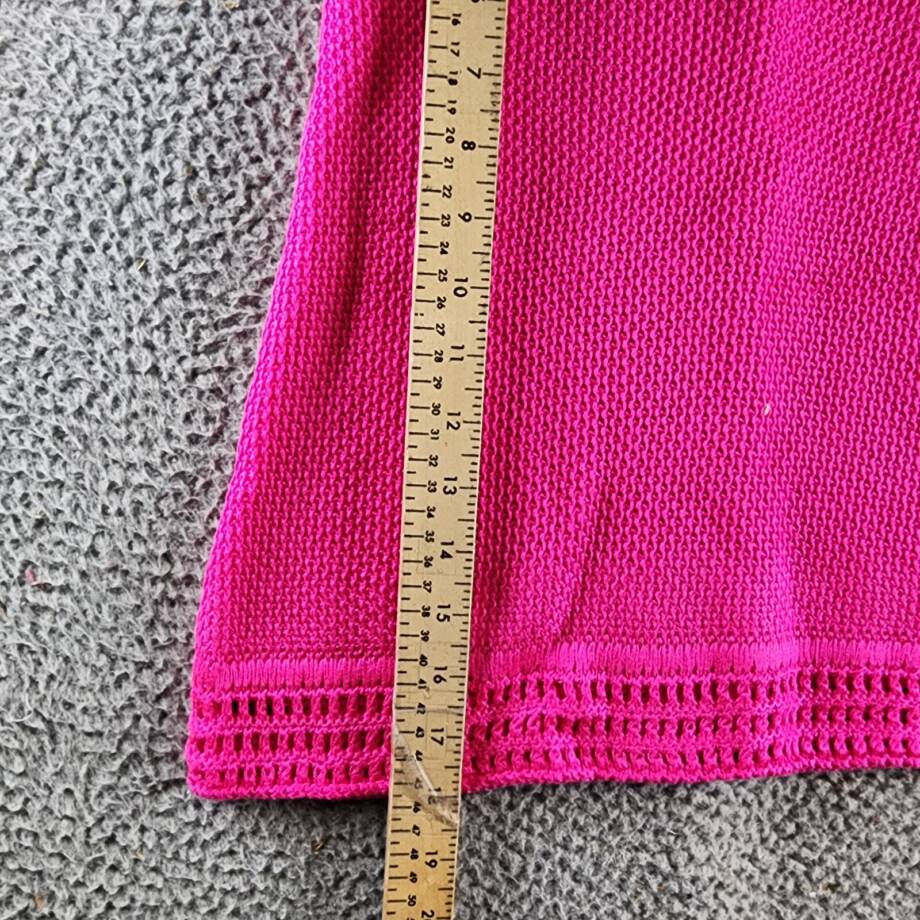 AQUA Crochet Skirt Girls' XL 14/16Hot Pink Elasticized Waistband Pull On Style