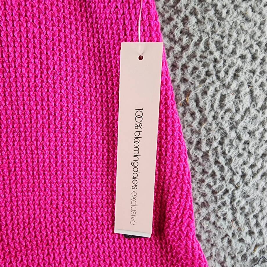 AQUA Crochet Skirt Girls' XL 14/16Hot Pink Elasticized Waistband Pull On Style