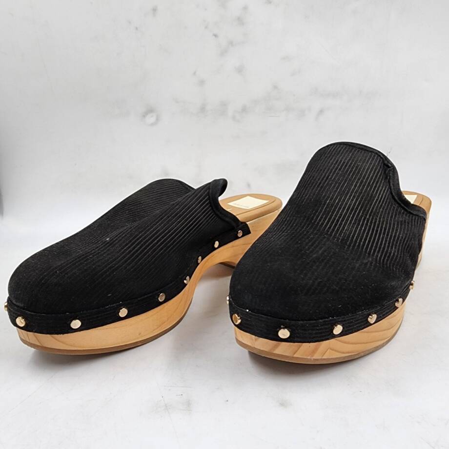 Dolce Vita Closen Studded Clogs Sandals Women's 8 Black Slip On Round Toe~