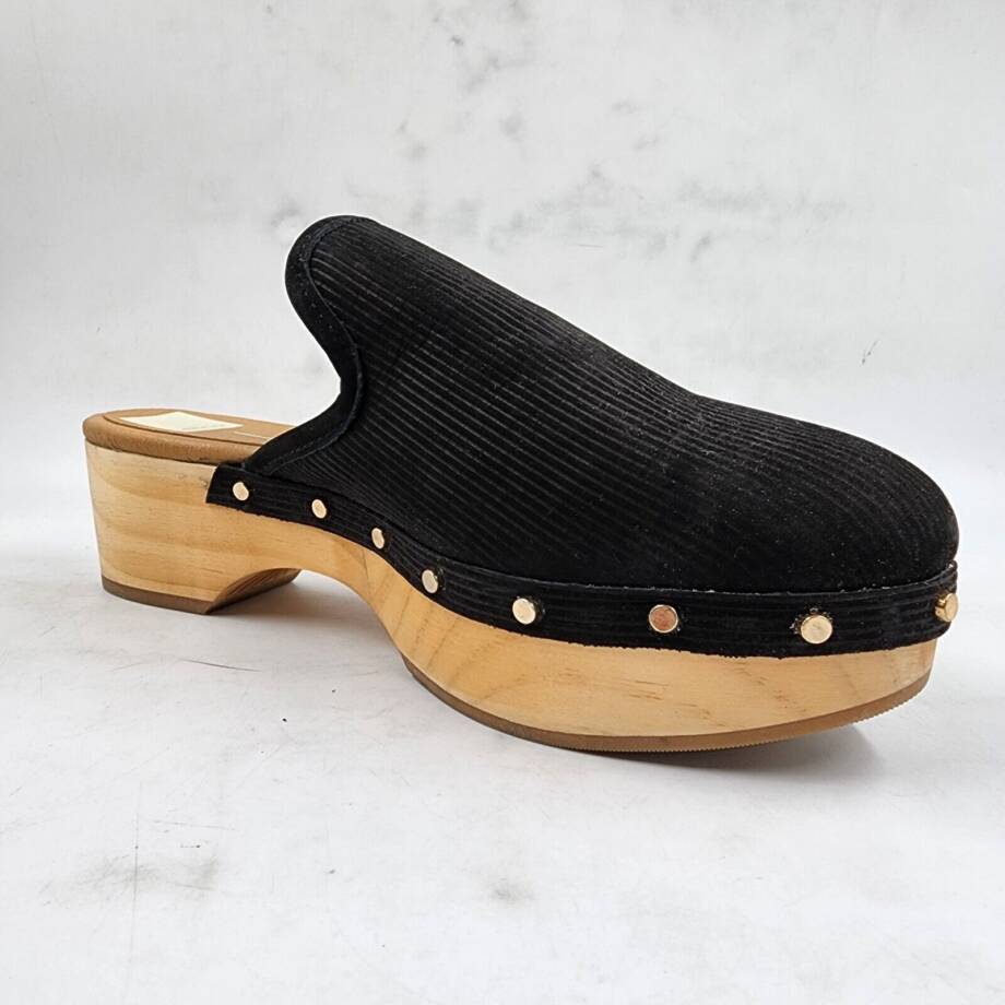 Dolce Vita Closen Studded Clogs Sandals Women's 8 Black Slip On Round Toe~