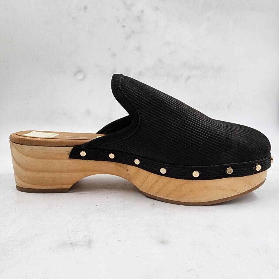 Dolce Vita Closen Studded Clogs Sandals Women's 8 Black Slip On Round Toe~