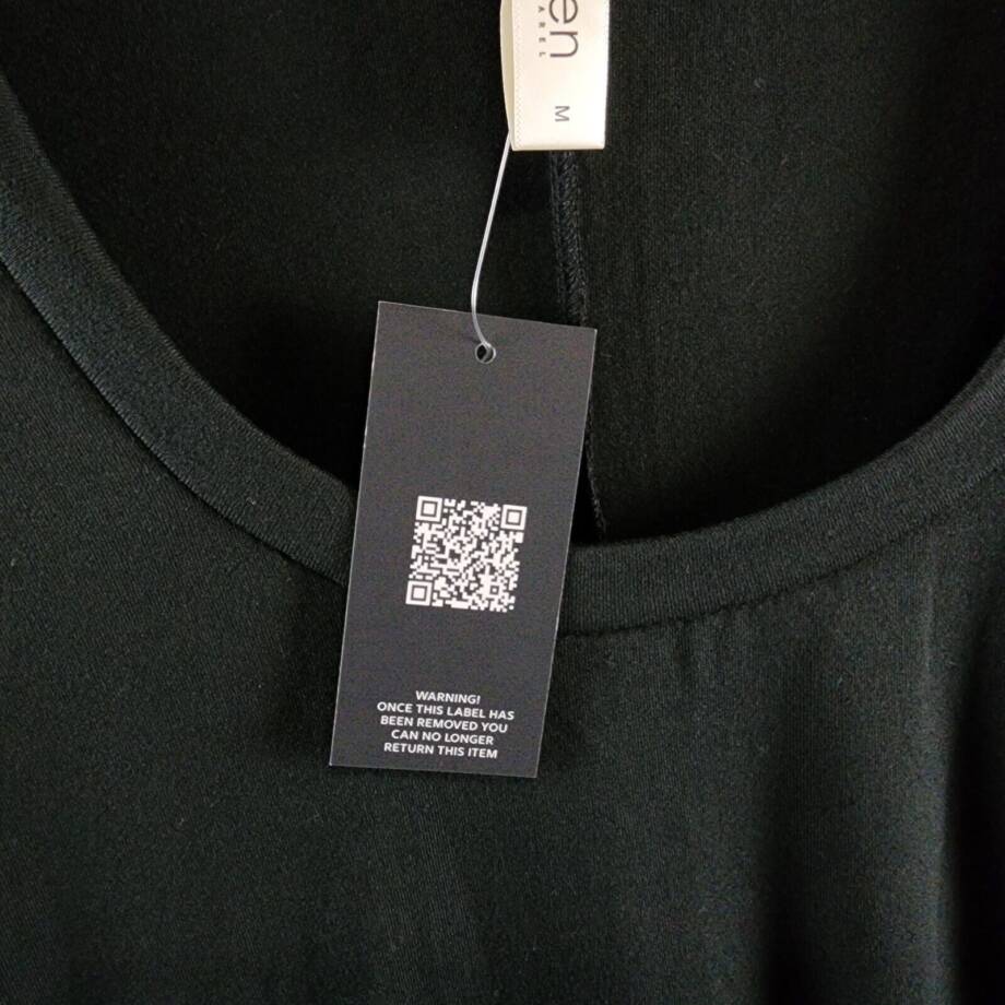 24seven Comfort Apparel Elbow Sleeve Maternity Dress Women's M Black Scoop Neck