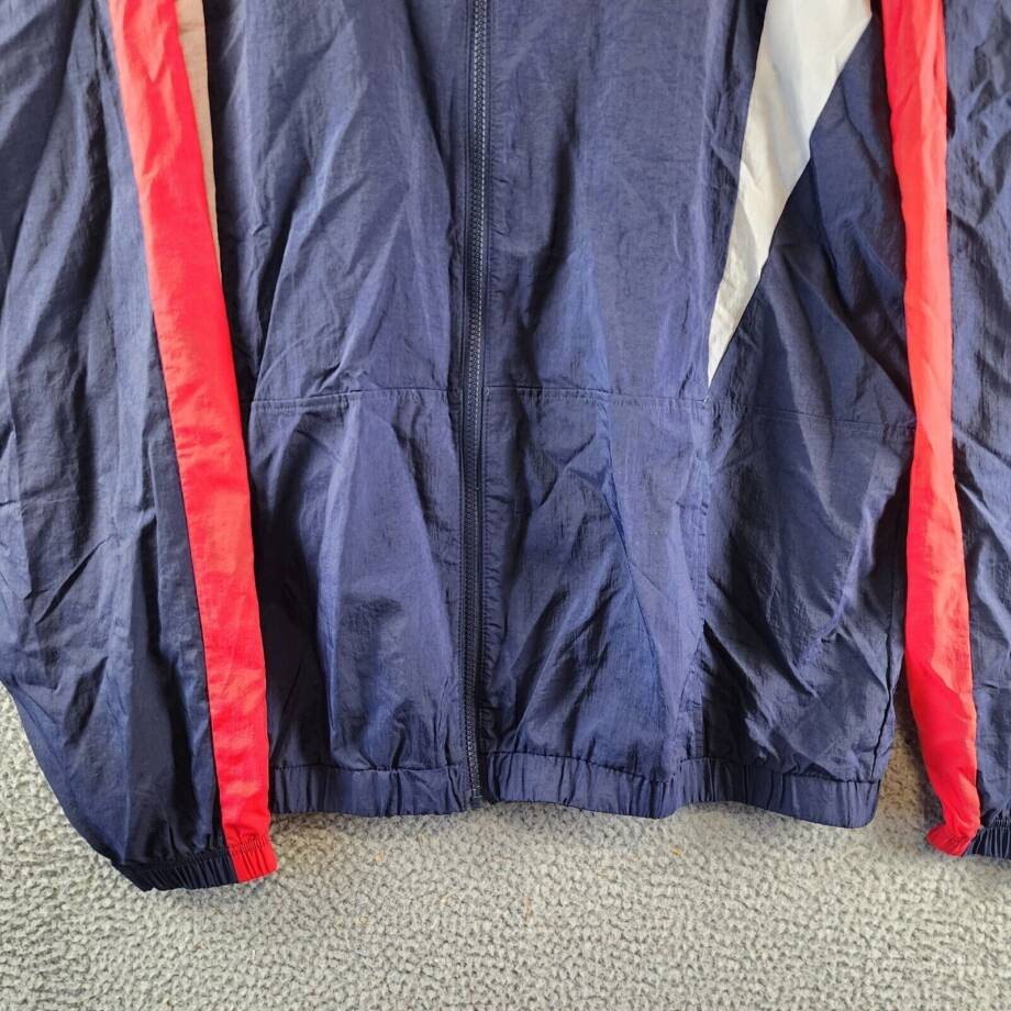 Reebok Plus Back Vector Colorblocked Track Jacket Women's 2X 18-10W Navy Multi