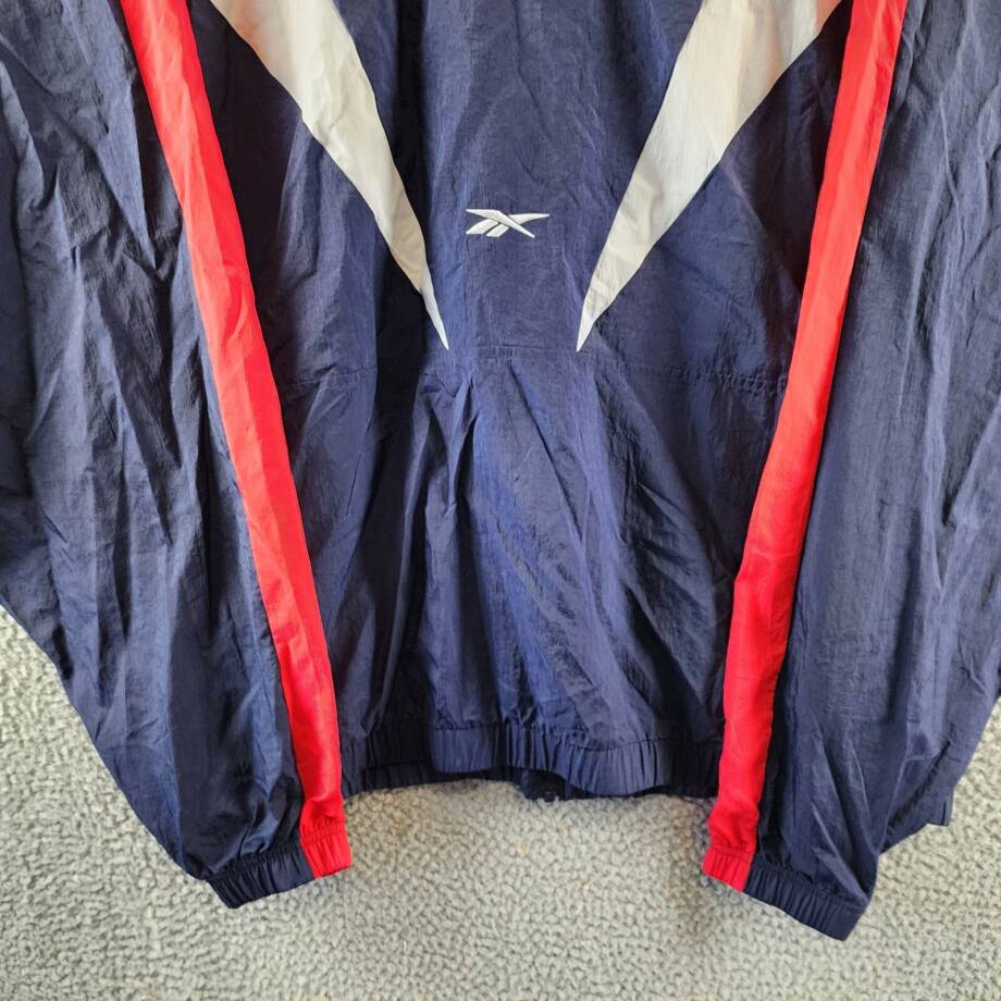 Reebok Plus Back Vector Colorblocked Track Jacket Women's 2X 18-10W Navy Multi