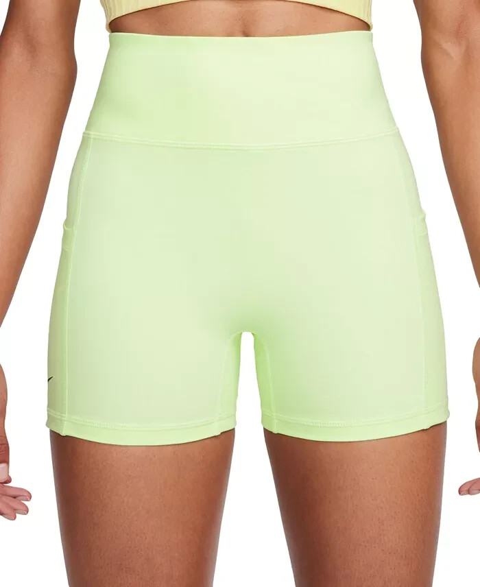 Nike Advantage Dri-FIT Tennis Shorts Women's XL Barely Volt/Black Elastic Waist