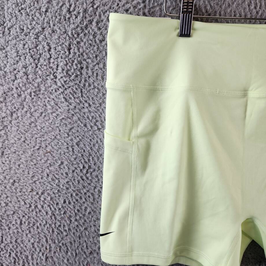 Nike Advantage Dri-FIT Tennis Shorts Women's XL Barely Volt/Black Elastic Waist