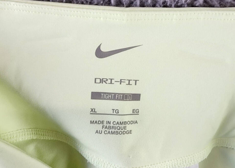 Nike Advantage Dri-FIT Tennis Shorts Women's XL Barely Volt/Black Elastic Waist