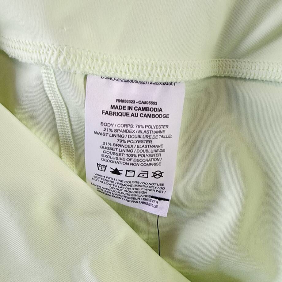 Nike Advantage Dri-FIT Tennis Shorts Women's XL Barely Volt/Black Elastic Waist