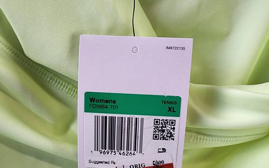 Nike Advantage Dri-FIT Tennis Shorts Women's XL Barely Volt/Black Elastic Waist