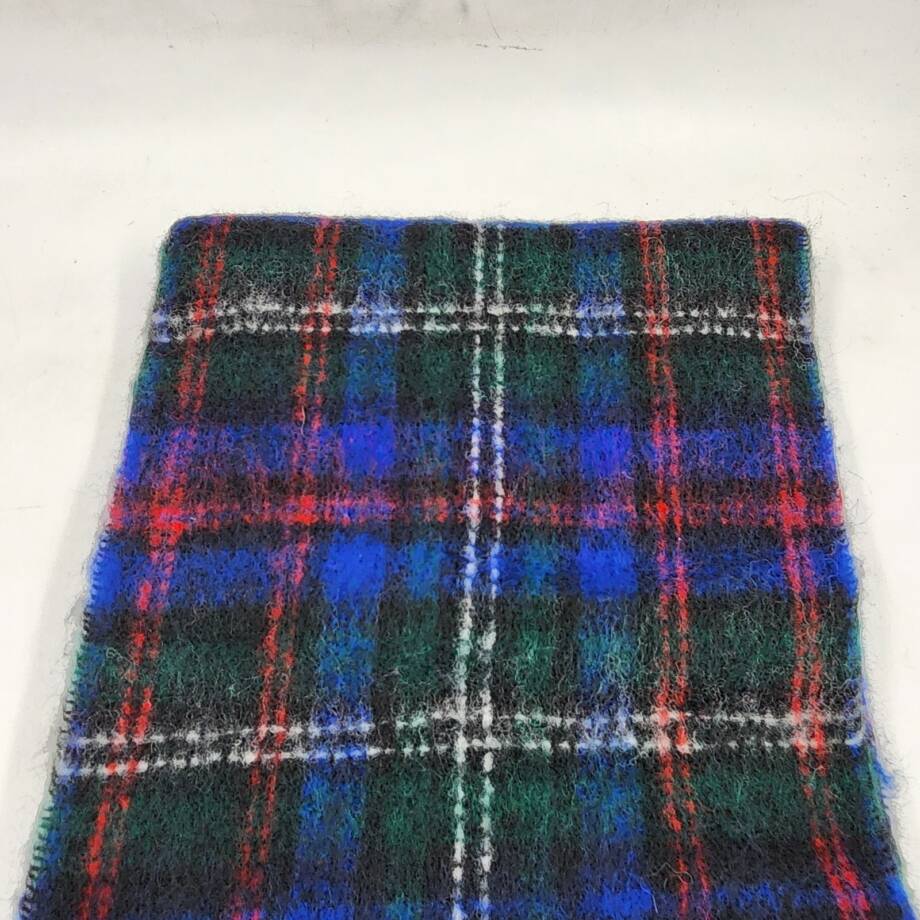 Lauren Ralph Lauren Lofty Scarf w/Crystal Patch Womens O/S Blue Multi Wool Blend
