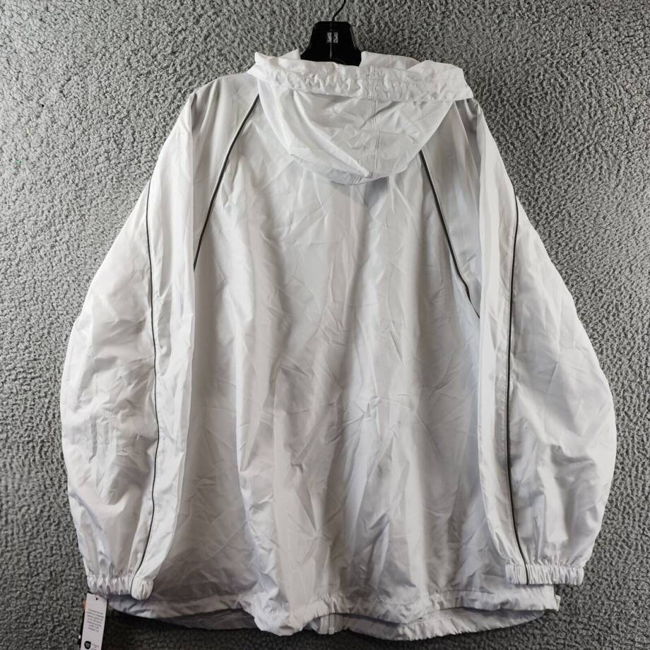 ID Ideology Plus Size Packable Zip-Front Hooded Jacket Women's 3X Bright White