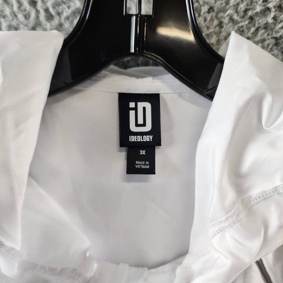 ID Ideology Plus Size Packable Zip-Front Hooded Jacket Women's 3X Bright White