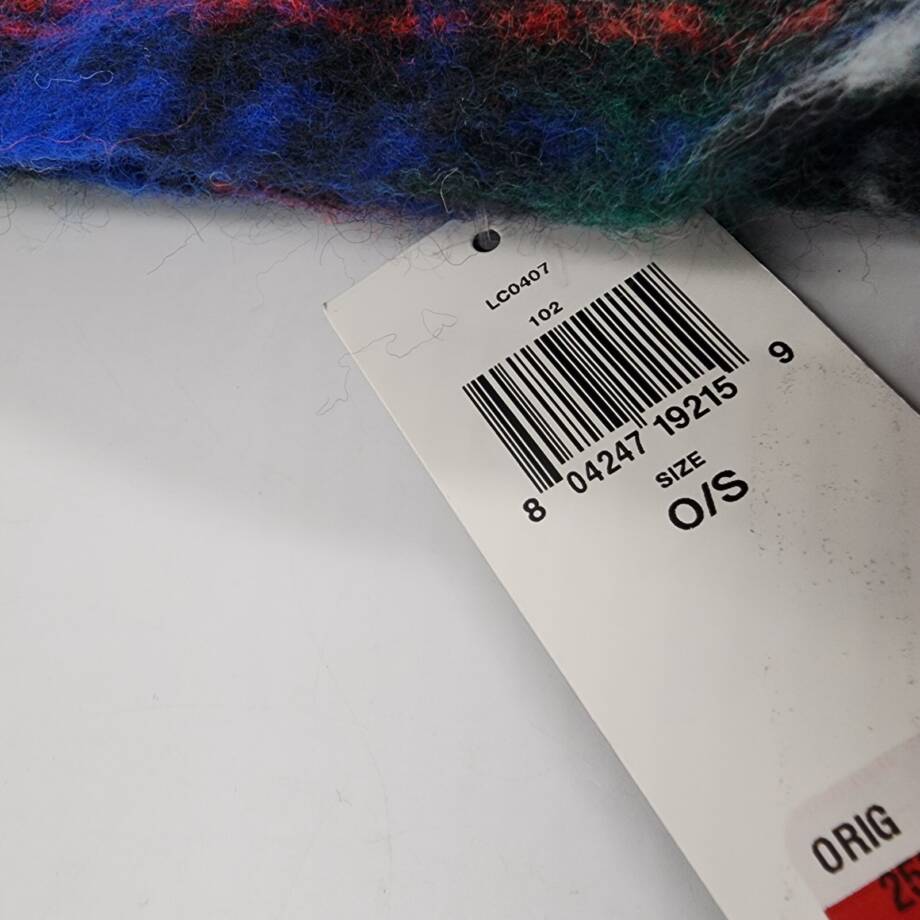 Lauren Ralph Lauren Lofty Scarf w/Crystal Patch Womens O/S Blue Multi Wool Blend