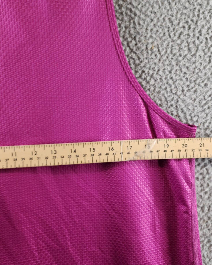 DKNY Sport Honeycomb Mesh Sleeveless Top Women's L Pink Crewneck Pullover Style~