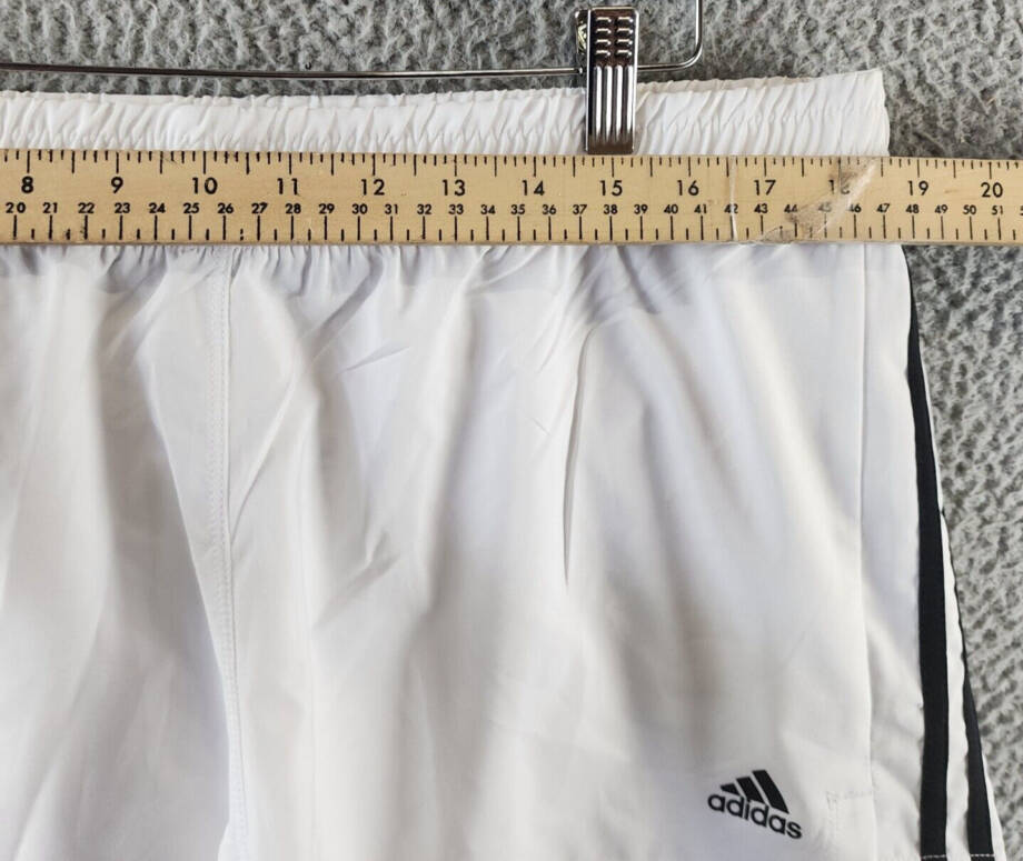 adidas Aeroready Shorts Women's XL White/Black Pull On Elasticized Waistband