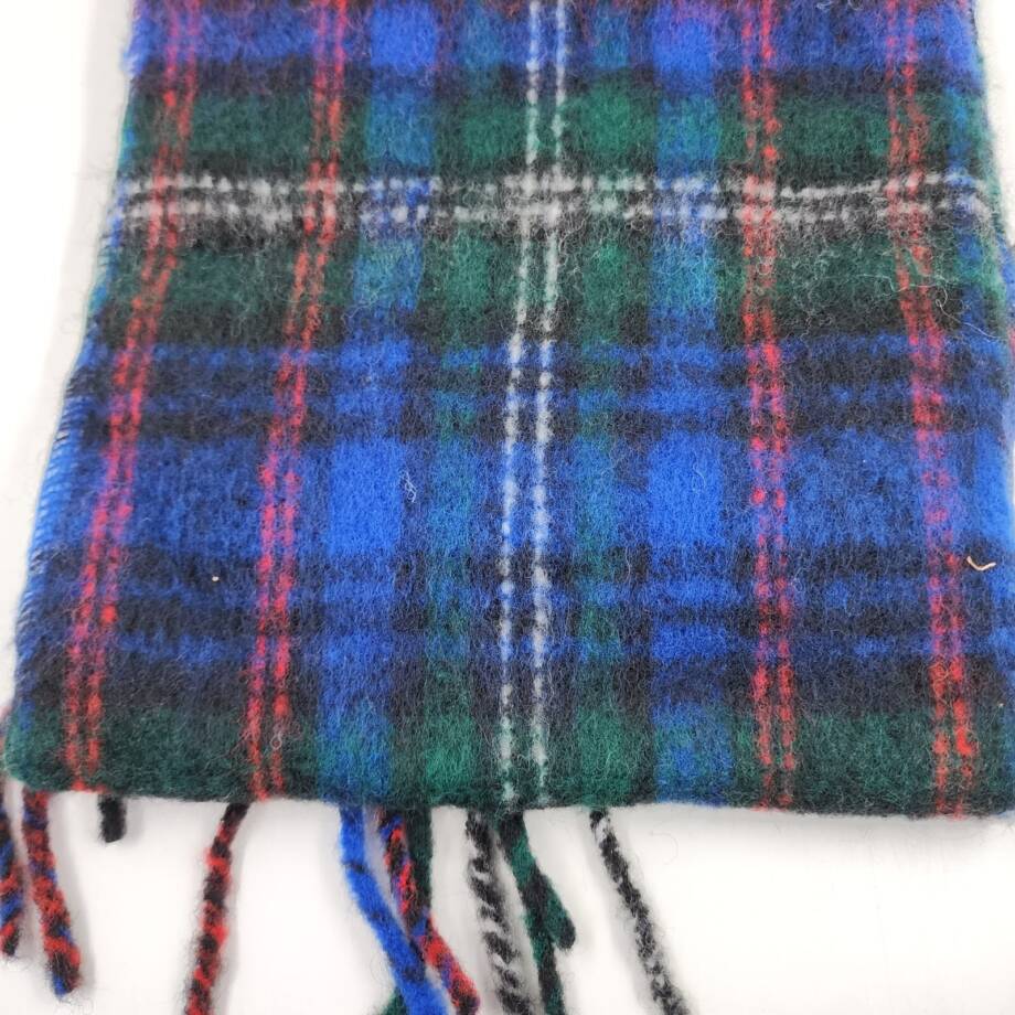 Lauren Ralph Lauren Lofty Scarf w/Crystal Patch Womens O/S Blue Multi Wool Blend