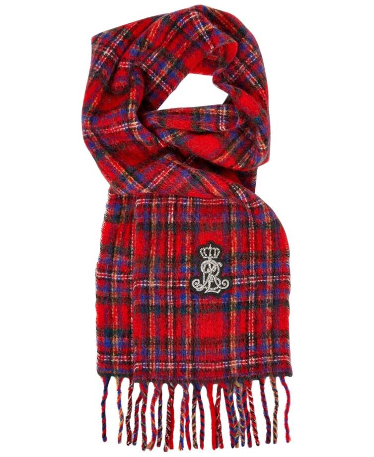 Lauren Ralph Lauren Lofty Scarf with Crystal Patch Women's O/S Multi Wool Blend