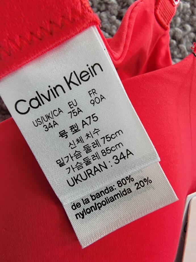Calvin Klein Perfectly Fit Flex Lightly Lined Perfect Coverage Bra Women's 34A
