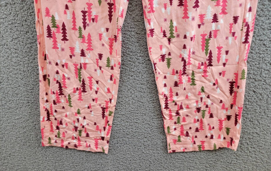 Hue Printed Pajama Pants Women's M Blossom Drawstring Elastic Waist Pull On
