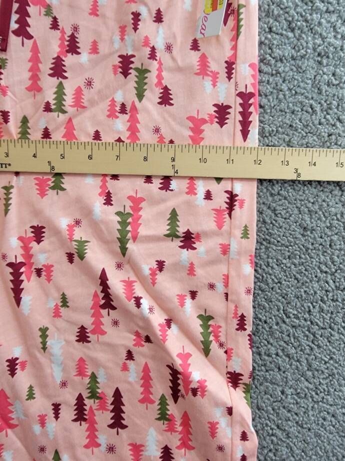 Hue Printed Pajama Pants Women's M Blossom Drawstring Elastic Waist Pull On