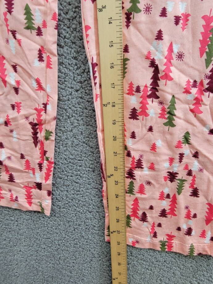 Hue Printed Pajama Pants Women's M Blossom Drawstring Elastic Waist Pull On