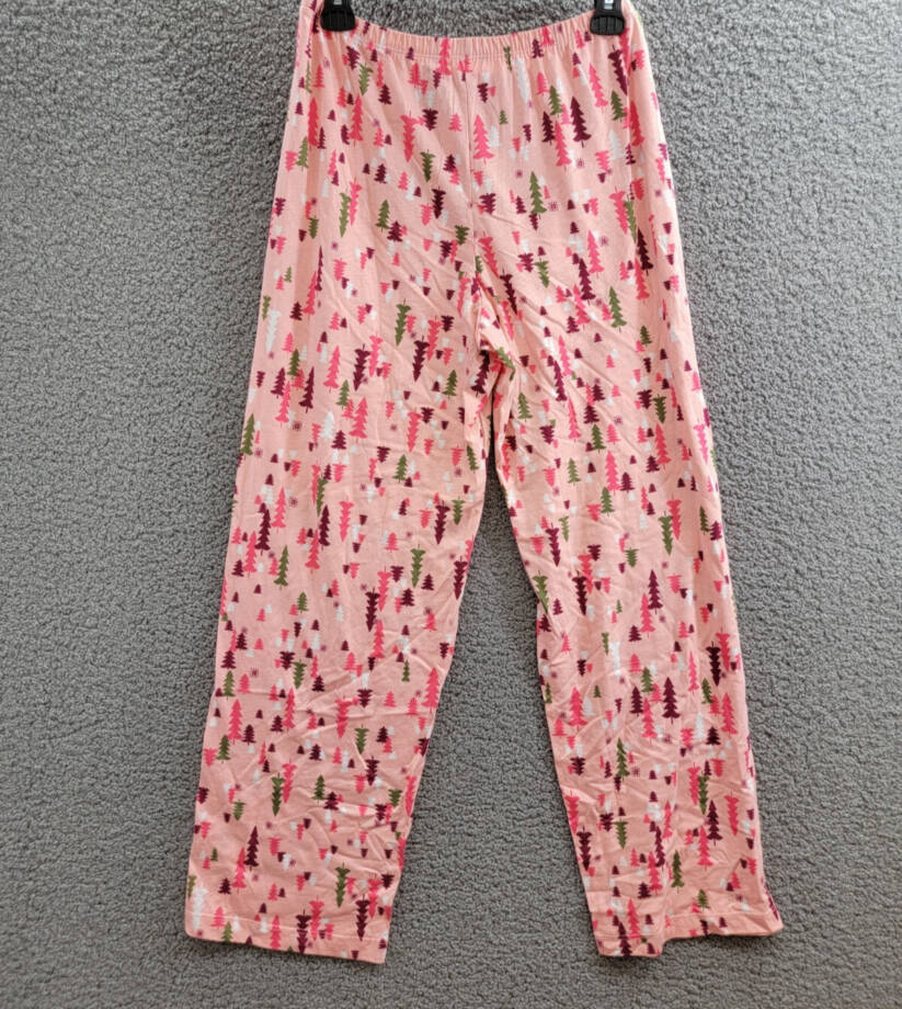 Hue Printed Pajama Pants Women's M Blossom Drawstring Elastic Waist Pull On