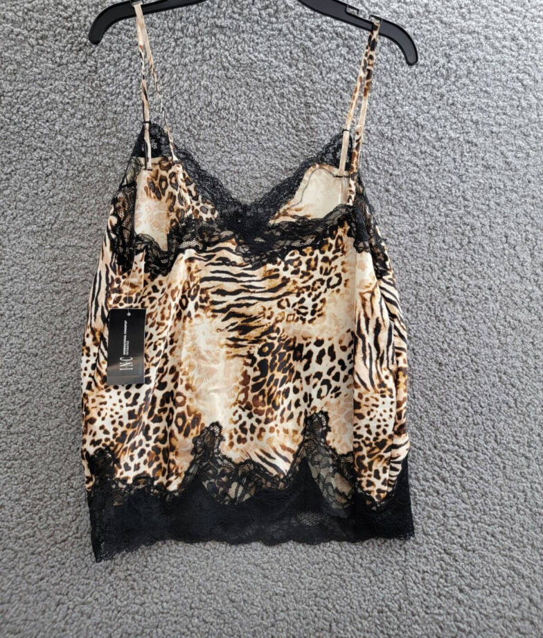 INC International Concepts Printed Shortie Pajama Set Women's S Mixed Animal