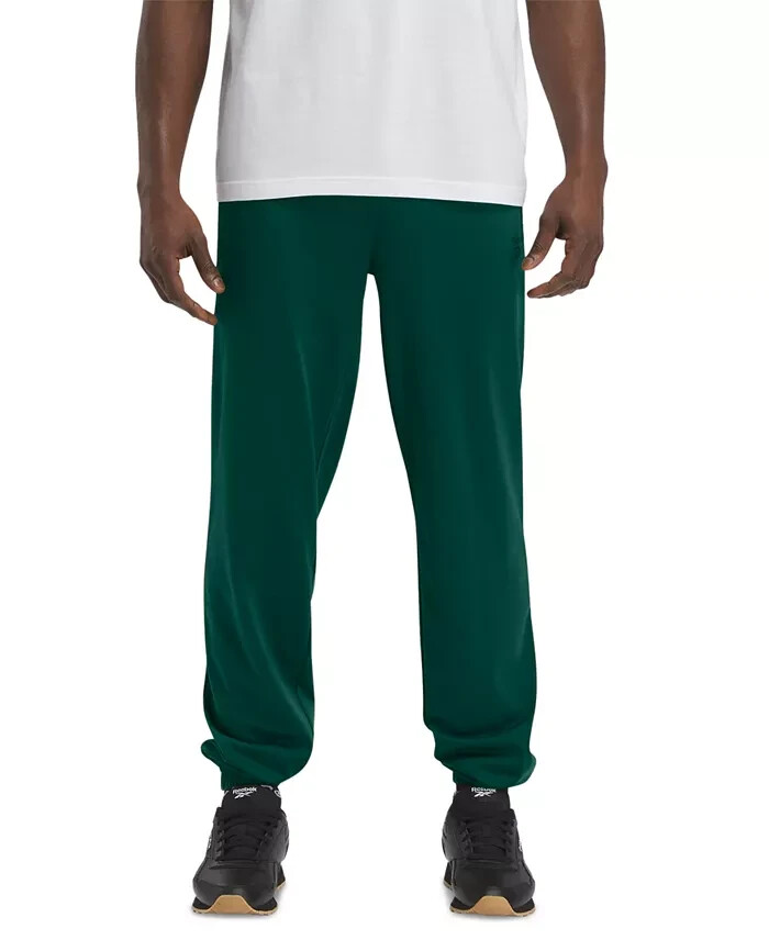 Reebok Regular-Fit Identity Vector Track Pants Men's XL Collegiate Green