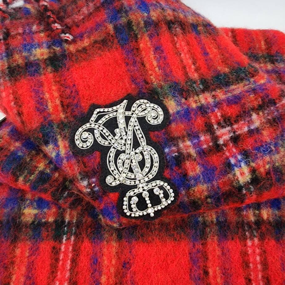 Lauren Ralph Lauren Lofty Scarf with Crystal Patch Women's O/S Multi Wool Blend