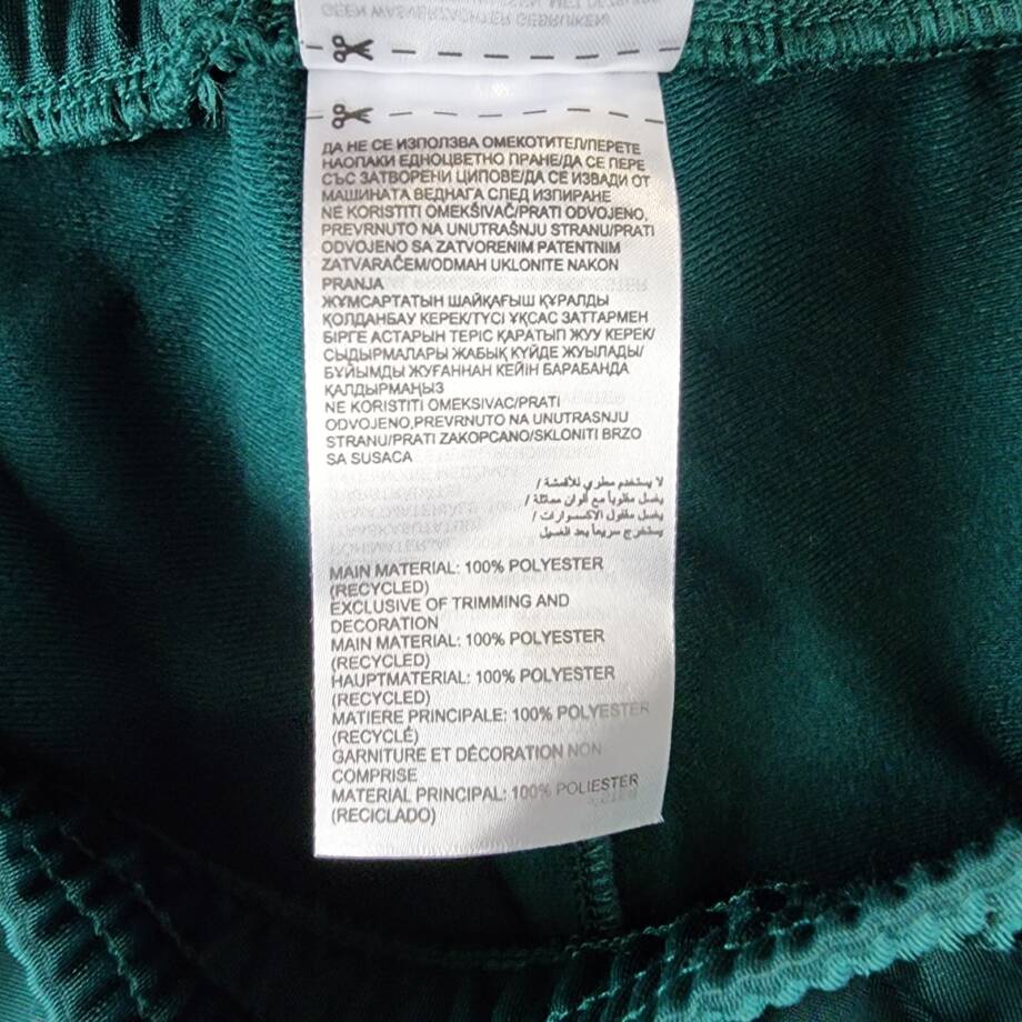 Reebok Regular-Fit Identity Vector Track Pants Men's XL Collegiate Green
