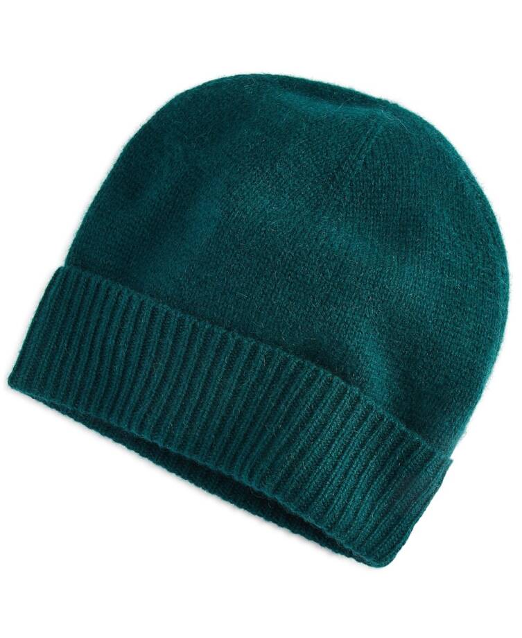 Charter Club Luxury Cashmere Beanie Hat Women's One Size Deep Alpine