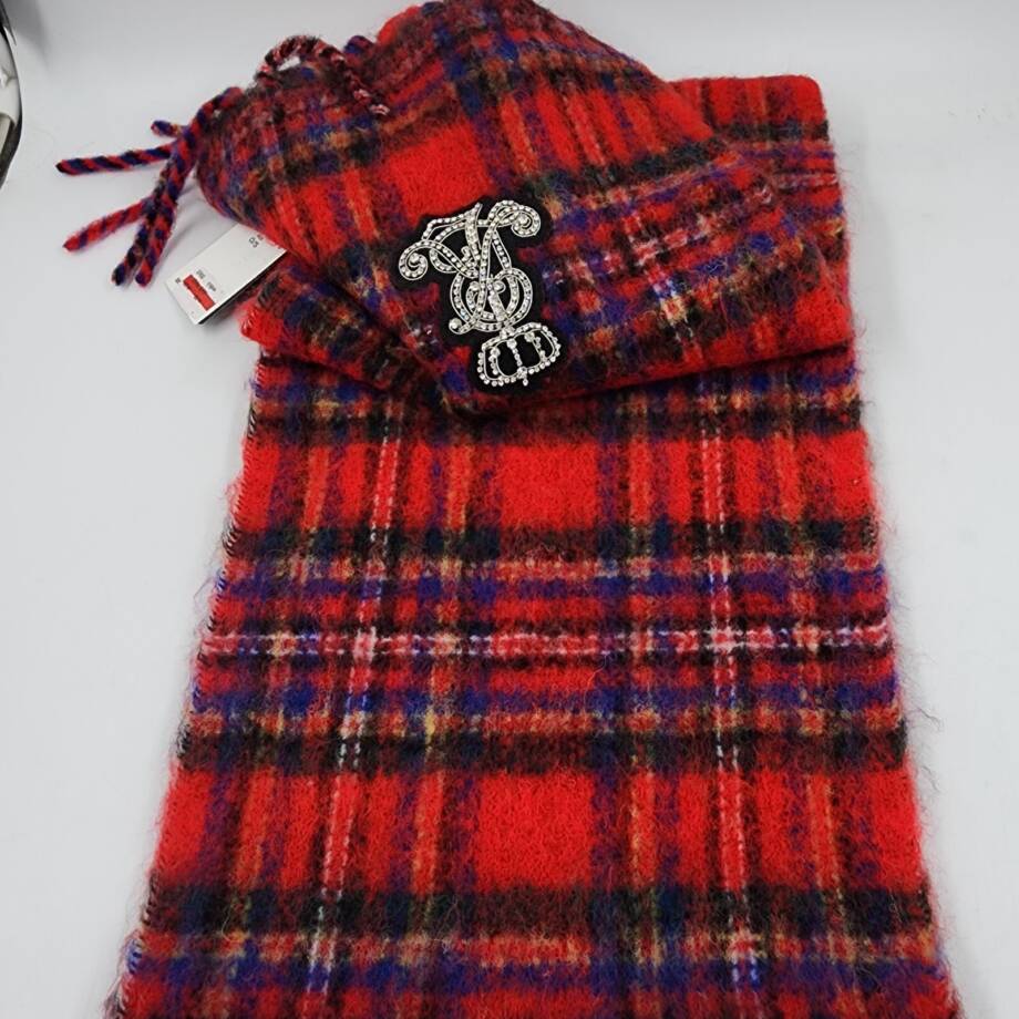 Lauren Ralph Lauren Lofty Scarf with Crystal Patch Women's O/S Multi Wool Blend