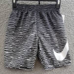 Nike Tiger Fade 7" Volley Swim Shorts Boys' M Black/White Elastic Waist Pull On