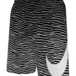 Nike Tiger Fade Volley Swim Shorts Big Boys S Black Elastic Waist Pull On