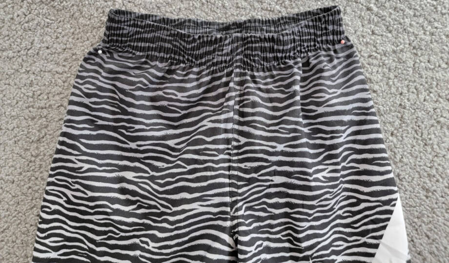 Nike Tiger Fade Volley Swim Shorts Big Boys S Black Elastic Waist Pull On