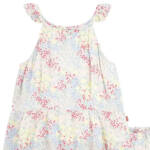 Levi's Ruffle Tank Top Toddler Girls 2T Sugar Wizzle Sleeveless Button Closure