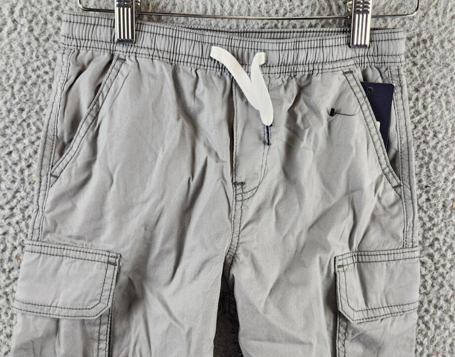 Tommy Hilfiger Pull-On Cotton Cargo Shorts Little Boys' 7 Monument Drawstring