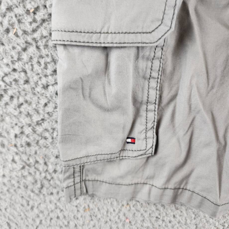 Tommy Hilfiger Pull-On Cotton Cargo Shorts Little Boys' 7 Monument Drawstring
