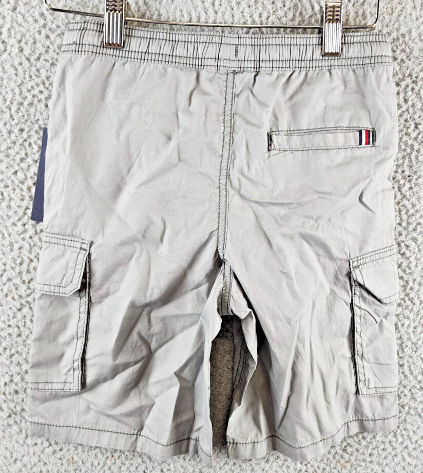 Tommy Hilfiger Pull-On Cotton Cargo Shorts Little Boys' 7 Monument Drawstring