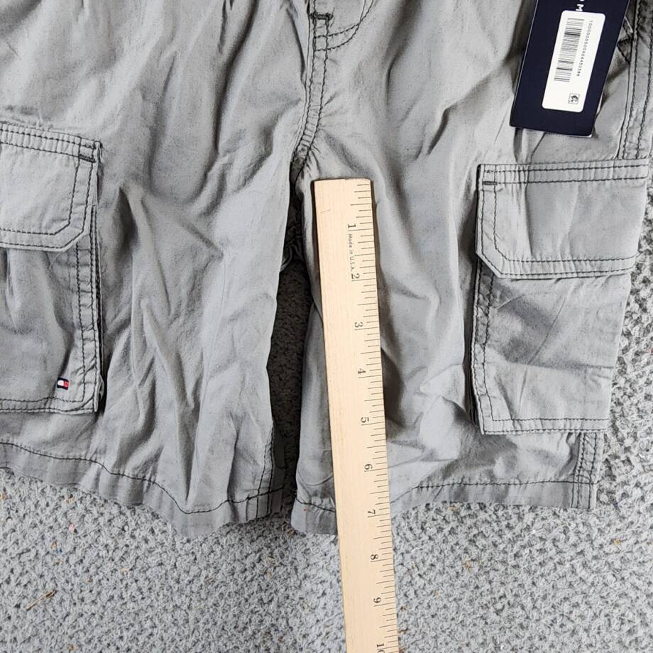 Tommy Hilfiger Pull-On Cotton Cargo Shorts Little Boys' 7 Monument Drawstring