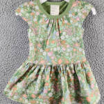 First Impressions Floral-Print Dress & Underwear Set Baby Girls 6-9 M Aloe Vera
