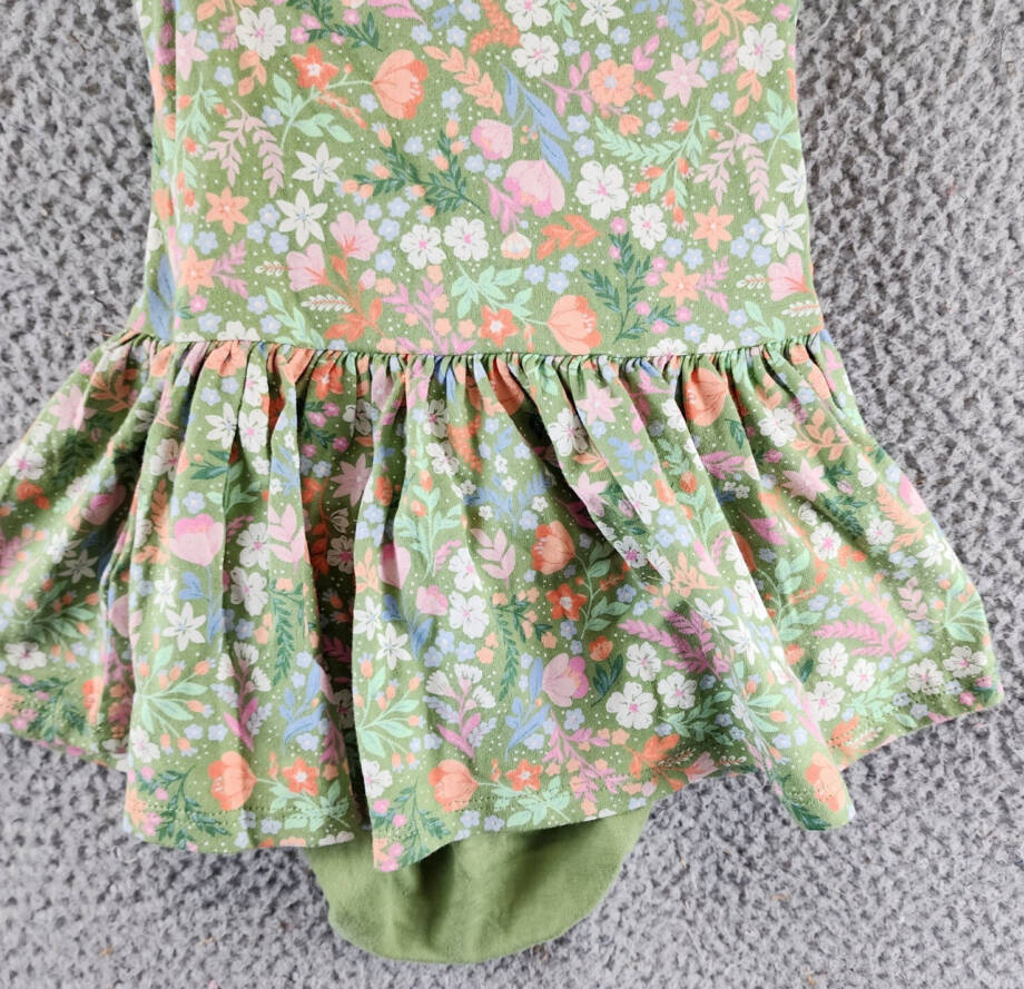 First Impressions Floral-Print Dress & Underwear Set Baby Girls 6-9 M Aloe Vera
