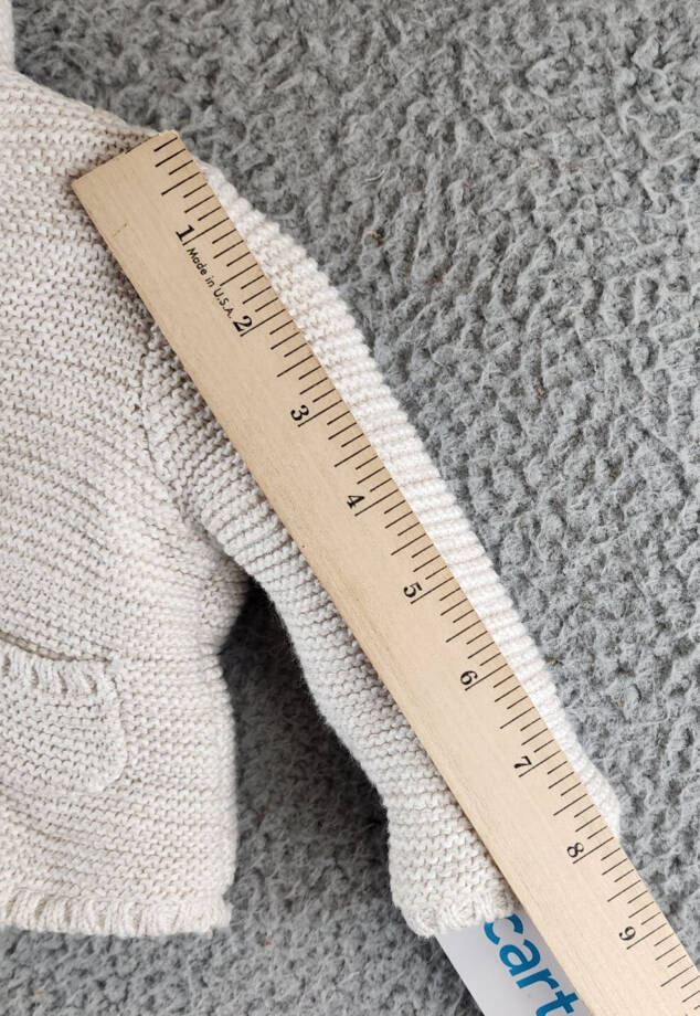 Carter's Faux-Sherpa-Lined Hooded Cardigan Baby Girls' Newborn Gray W/ Pockets