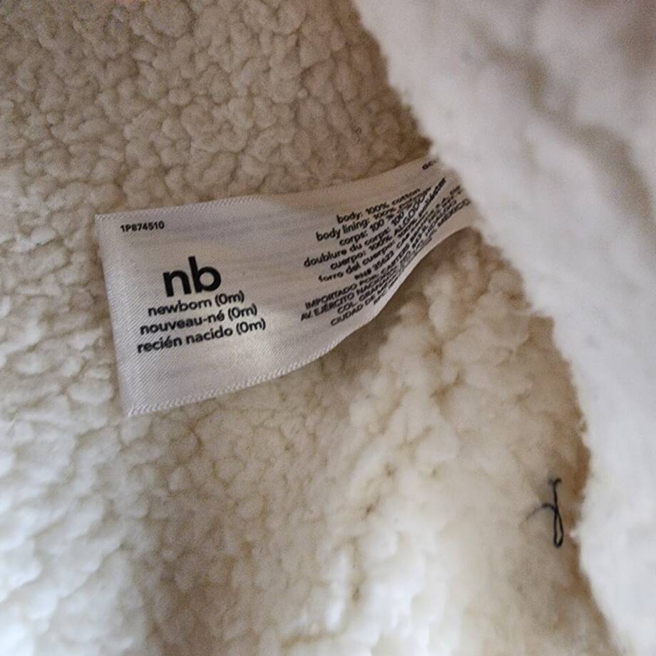 Carter's Faux-Sherpa-Lined Hooded Cardigan Baby Girls' Newborn Gray W/ Pockets