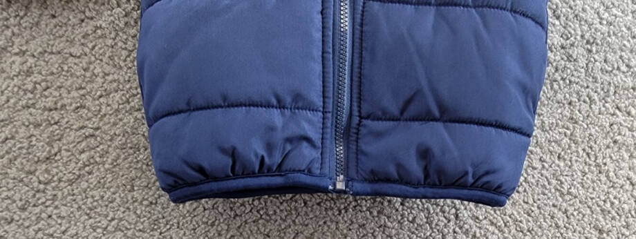 First Impressions Bear Puffer Jacket Baby Boys 3-6M Navy Sea Zip Closure L/S