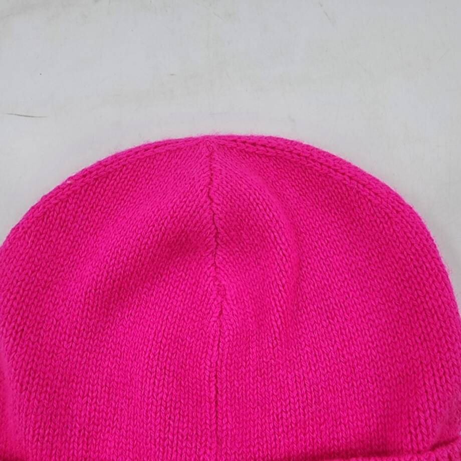 Charter Club Cashmere Cuffed Beanie Hat Women's One Size Hot Pink Solid