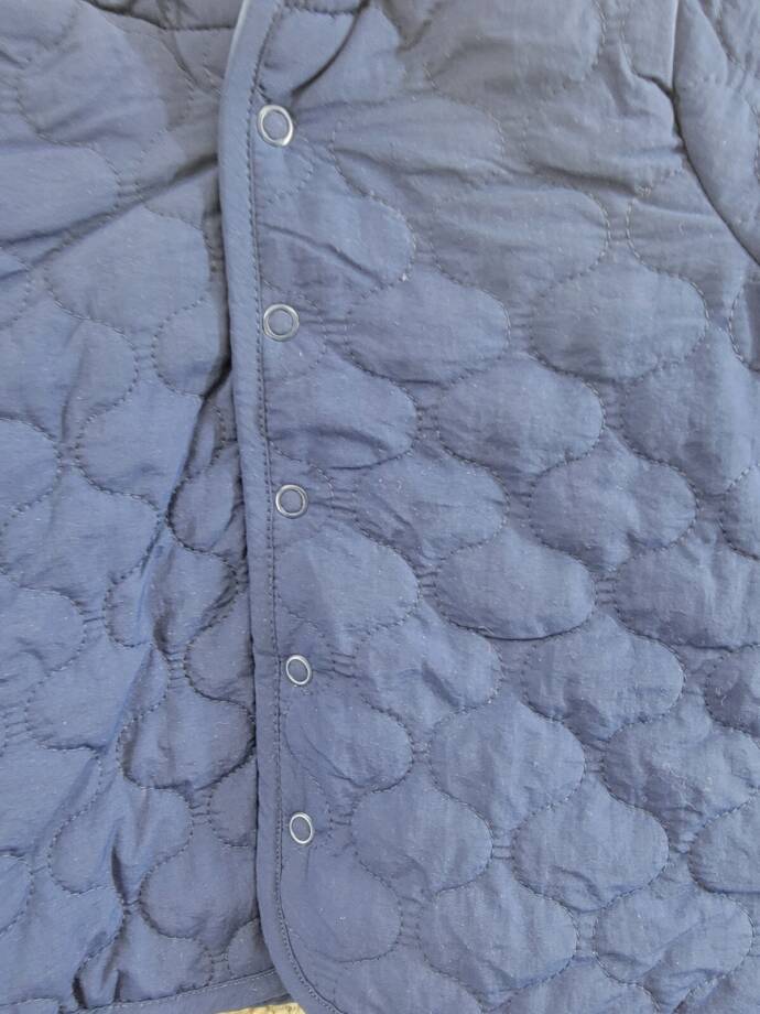 First Impressions Quilted Micro-Fleece-Lined Hooded Jacket Baby Boys' 6-9M Navy