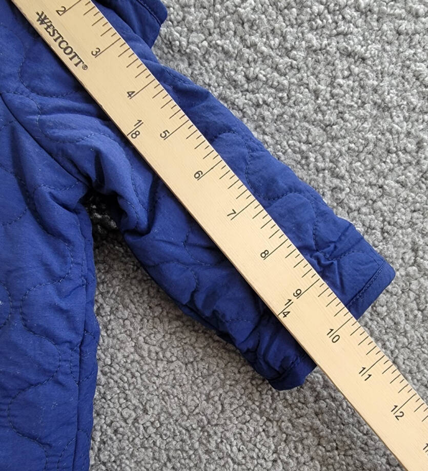 First Impressions Quilted Micro-Fleece-Lined Hooded Jacket Baby Boys' 6-9M Navy
