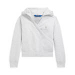 Polo Ralph Lauren Fleece Wrap-Effect V-Neck Hoodie Little Girls 6 Grey Heather