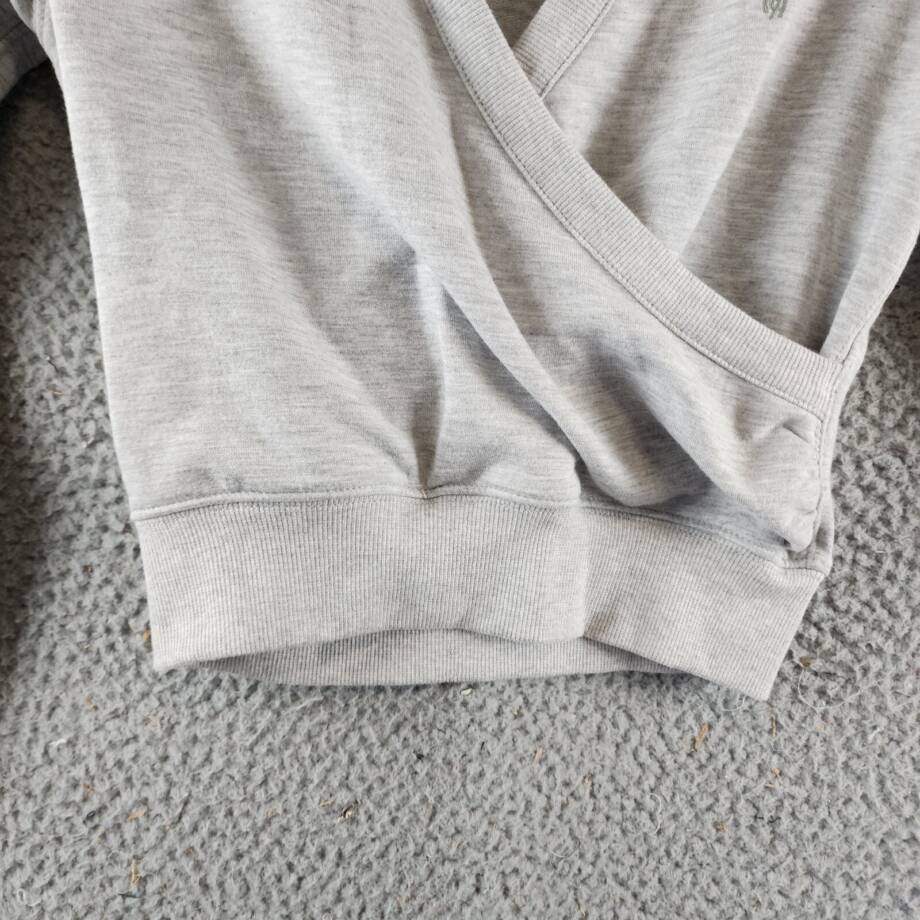 Polo Ralph Lauren Fleece Wrap-Effect V-Neck Hoodie Little Girls 6 Grey Heather